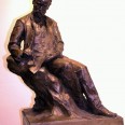Bronzová plastika B. Smetany